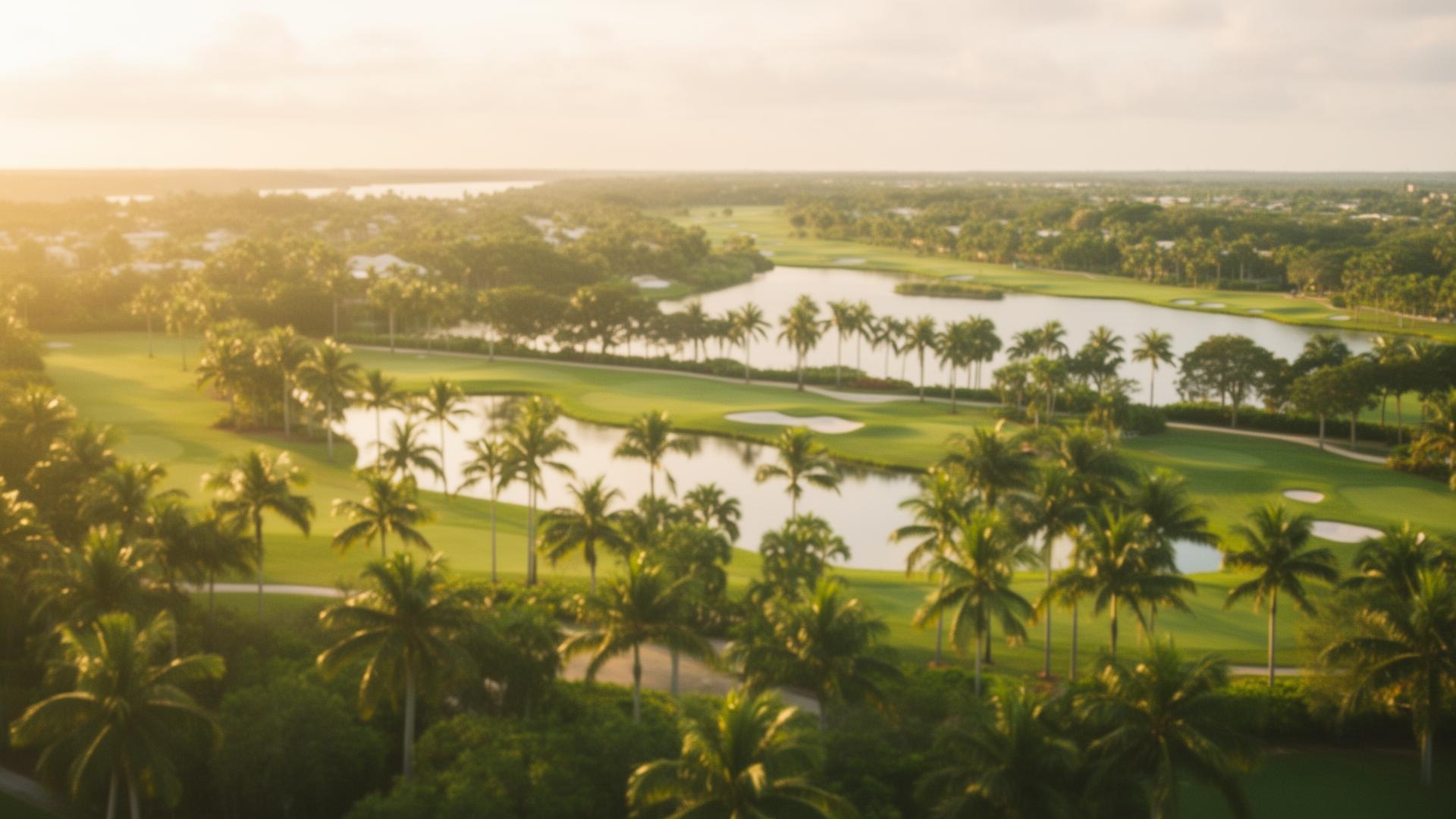 Southwest Florida golf course landscape