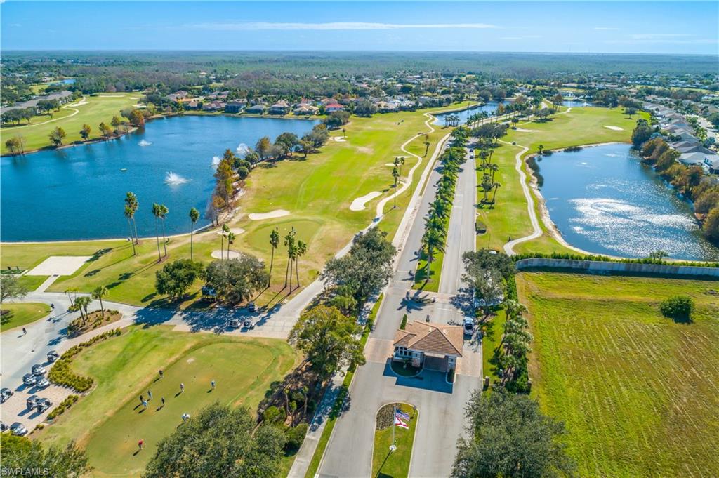 Aerial view of Stoneybrook golf community in Estero, Florida