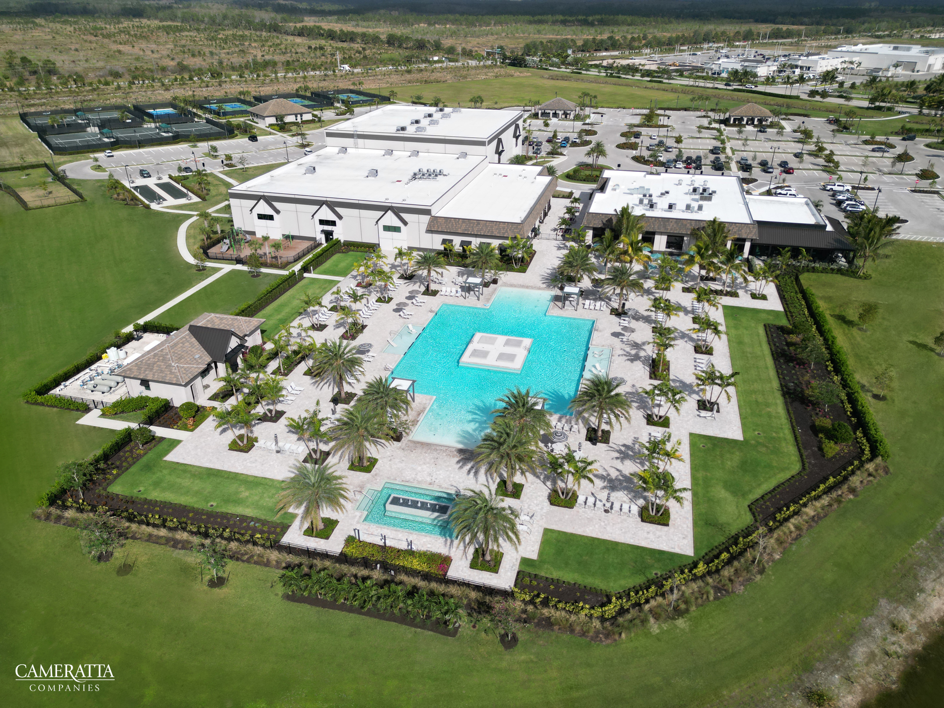 Verdana Village amenity center aerial view